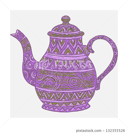 decorative ceramic vase in the style decorative ceramic vase in the style 132355526