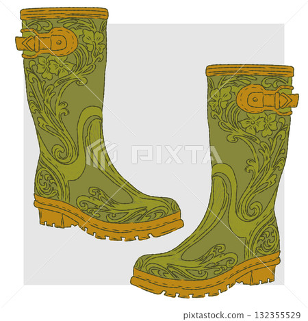 pair of boots pair of boots 132355529