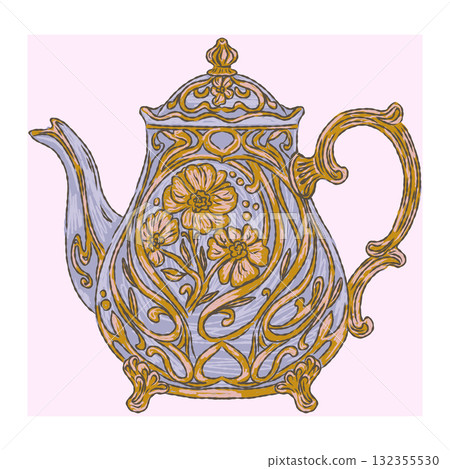 vintage pattern on a dark background vintage pattern on a dark background 132355530