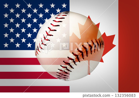 Canadian And American Baseball 132356083