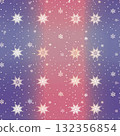 Seamless winter pattern featuring snowflakes and stars on a gradient background for Christmas design 132356854