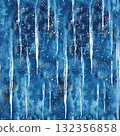Seamless winter pattern with icy blue background and white snowflakes for Christmas design 132356858