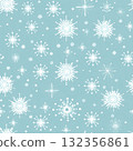 Seamless winter pattern featuring delicate snowflakes on a soft blue background for Christmas concept 132356861