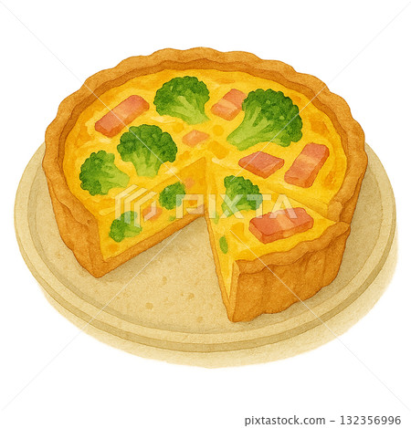 乳蛋餅插圖。 132356996