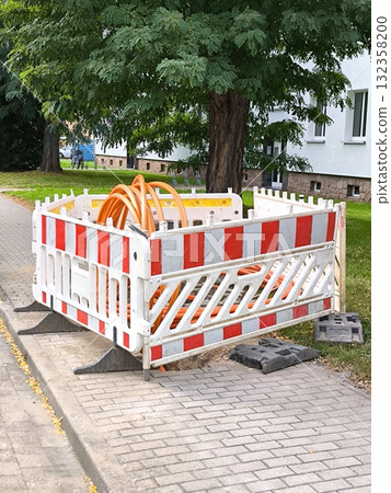 Installation of fiber optic cable in an urban environment 132358200