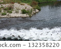 河川水流 魚道 132358220