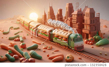 Tiny Yummy Clay World: Realistic Cute Food 3D Art 132358428