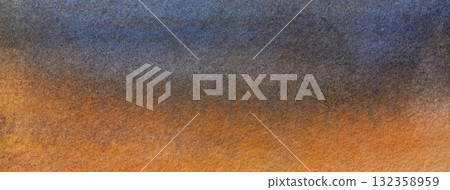 Dark blue and orange abstract watercolor texture background with purple gradient surface, macro. Brown art backdrop Dark blue and orange abstract watercolor texture background with purple gradient surface, macro. Brown art backdrop 132358959