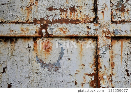 Close-up of a heavily rusted iron door Close-up of a heavily rusted iron door 132359077