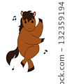 Horse dancing to music 132359194