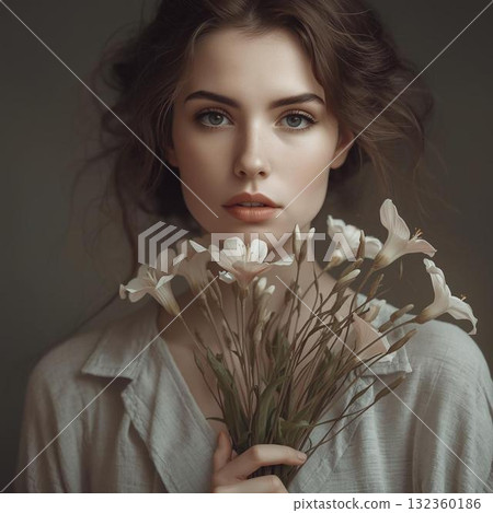 Beauty portrait of young woman Beauty portrait of young woman 132360186