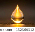 Water droplets, glowing water droplets 132360312