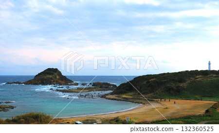Strong winds blowing through the sea in Shimoda 132360525