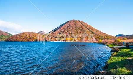 Mount Haruna, Lake Haruna, and Mount Haruna Fuji (Autumn) Mount Haruna, Lake Haruna, and Mount Haruna Fuji (Autumn) 132361063