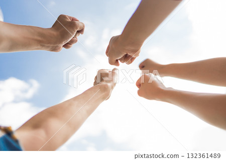 hand, solidarity, unity 132361489