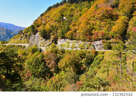 秋葉的白川鄉白道 秋葉的白川鄉白道 132362582