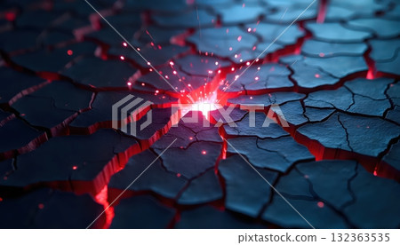 Cracked Darkness Illuminated by the Spectrum of Neon Power 132363535