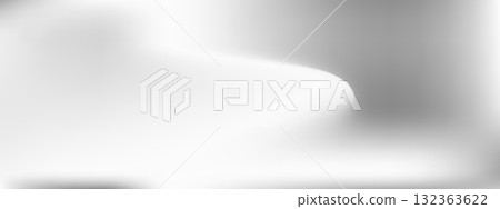 Minimalist silver mirror gradient wallpaper. Aesthetic chrome foil texture for elegant phone and desktop backgrounds. Vector illustration 132363622