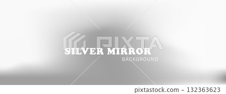 Elegant silver mirror background. Minimalist chrome gradient with delicate foil texture. Vector illustration Elegant silver mirror background. Minimalist chrome gradient with delicate foil texture. Vector illustration 132363623