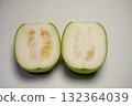 Cut winter melon placed on a white background 132364039