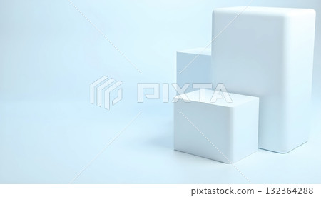 Soft Shadow Geometric Design Offering Pure Elegant Look 132364288