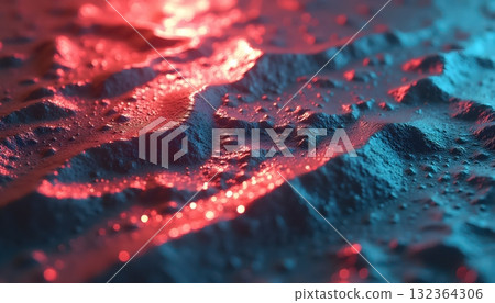 Metallic Wooden Geometric Pattern With Polished Blue Shine Metallic Wooden Geometric Pattern With Polished Blue Shine 132364306