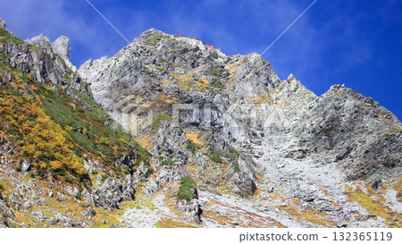 Northern Alps: Autumn view of the Hotaka mountain range from Karasawa Cirque, Mount Kitahotaka 132365119
