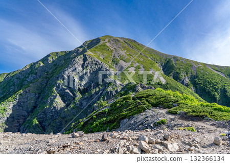 View of Mt. Maejo and the large collapse of Mt. Hijiri from the summit of Mt. Kojiri. Climbing Mt. Hijiri and Mt. Usagi in the Southern Alps View of Mt. Maejo and the large collapse of Mt. Hijiri from the summit of Mt. Kojiri. Climbing Mt. Hijiri and Mt. Usagi in the Southern Alps 132366134