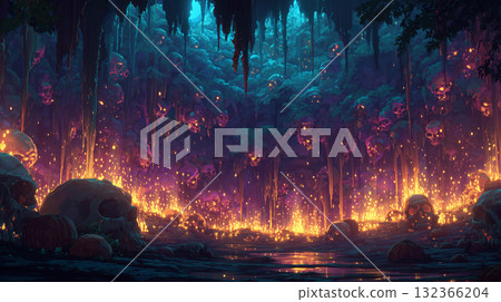 Skull Cave, where the underground fire is lit 132366204