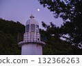 [Shibukawa Coast] Lighthouse and the moon 132366263