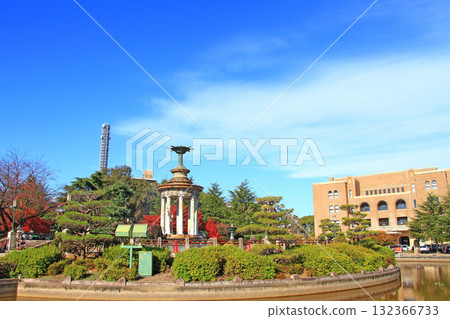 Scenery of Tsuruma Park Fountain Tower, Nagoya City, Aichi Prefecture 132366733