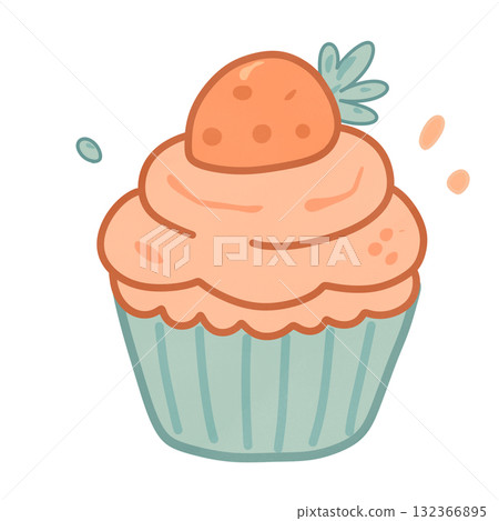 Strawberry cupcake Strawberry cupcake 132366895