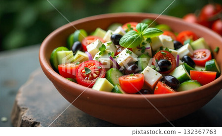 Colorful vegetable salad Colorful vegetable salad 132367763