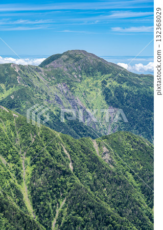 View of Mt. Kamikawachi and Mt. Minami from the summit of Mt. Usagi. Climbing Mt. Hijiri and Mt. Usagi in the Southern Alps View of Mt. Kamikawachi and Mt. Minami from the summit of Mt. Usagi. Climbing Mt. Hijiri and Mt. Usagi in the Southern Alps 132368029