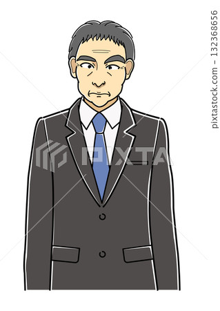 Middle-aged man in a suit, upper body Middle-aged man in a suit, upper body 132368656