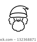 Simple Santa Claus icon | Illustrations for Christmas and winter events 132368871
