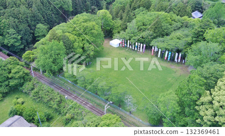 從三河國長篠城俯瞰愛知縣新城市 從三河國長篠城俯瞰愛知縣新城市 132369461