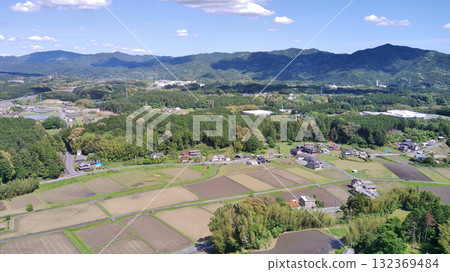 Shinshiro City: A view from above the Shitarahara Battlefield (Historic Shitarahara Battlefield) on a clear day Shinshiro City: A view from above the Shitarahara Battlefield (Historic Shitarahara Battlefield) on a clear day 132369484