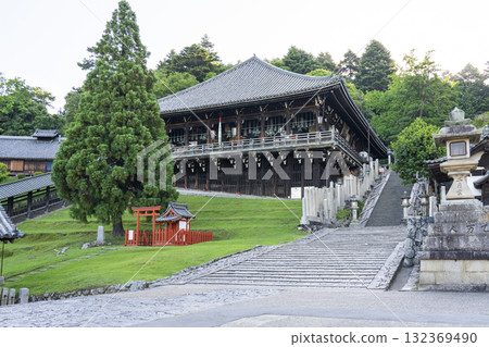 Todaiji Nigatsudo in the morning in silence Todaiji Nigatsudo in the morning in silence 132369490