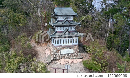 A view from above Okusa Castle, Toki clan's guardian of Mino Province 132369668