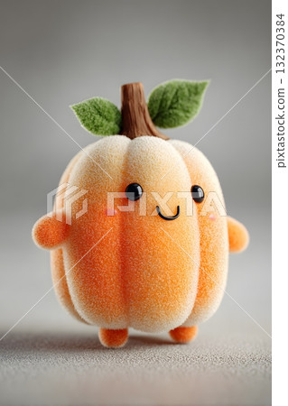 3D cartoon jack o lantern glowing cute face happy smile isolated on white background 3D cartoon jack o lantern glowing cute face happy smile isolated on white background 132370384