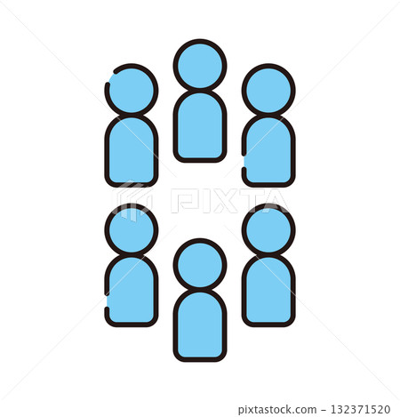 六個人圖標 132371520