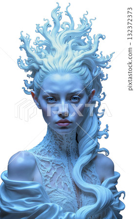 Portrait of an albino girl Portrait of an albino girl 132372373