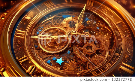 一塊帶有可見主發條的老式復古古董懷錶 132372778