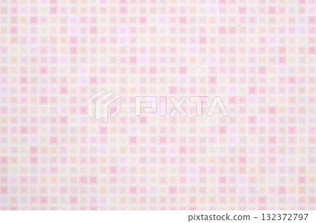 Pastel pink geometric lattice pattern_Japanese modern background material with washi paper texture 132372797