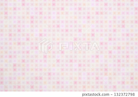 Pastel pink geometric lattice pattern_Japanese modern background material with washi paper texture 132372798