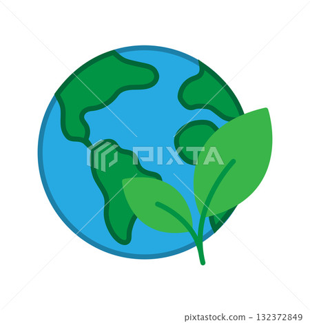 Global Environment Protection Symbol. Ecology, Planet, and Nature Concept 132372849