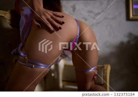 This is a stunning and sensual portrait featuring exquisite lingerie and an elegant touch This is a stunning and sensual portrait featuring exquisite lingerie and an elegant touch 132373184