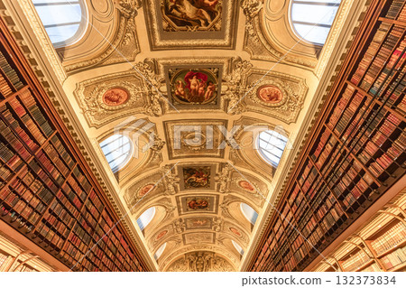 Senate of french republic, library, Paris, France 132373834