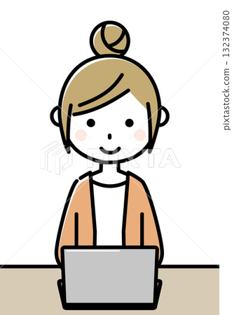 年輕女子,媽媽,筆記型電腦 年輕女子,媽媽,筆記型電腦 132374080